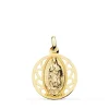 Virgen Guadalupe Mexico Cerco Calado Oro 18K 18Mm<Alda Joyeros Cheap