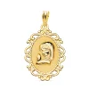 Virgen Niña Rezo Cerco Oro Amarillo 18K 23Mm<Alda Joyeros Best
