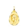 Virgen Niña Tallada Gota 18 Ktes 23 Mm<Alda Joyeros Shop